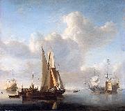 Esaias Van de Velde, Ships off the coast
